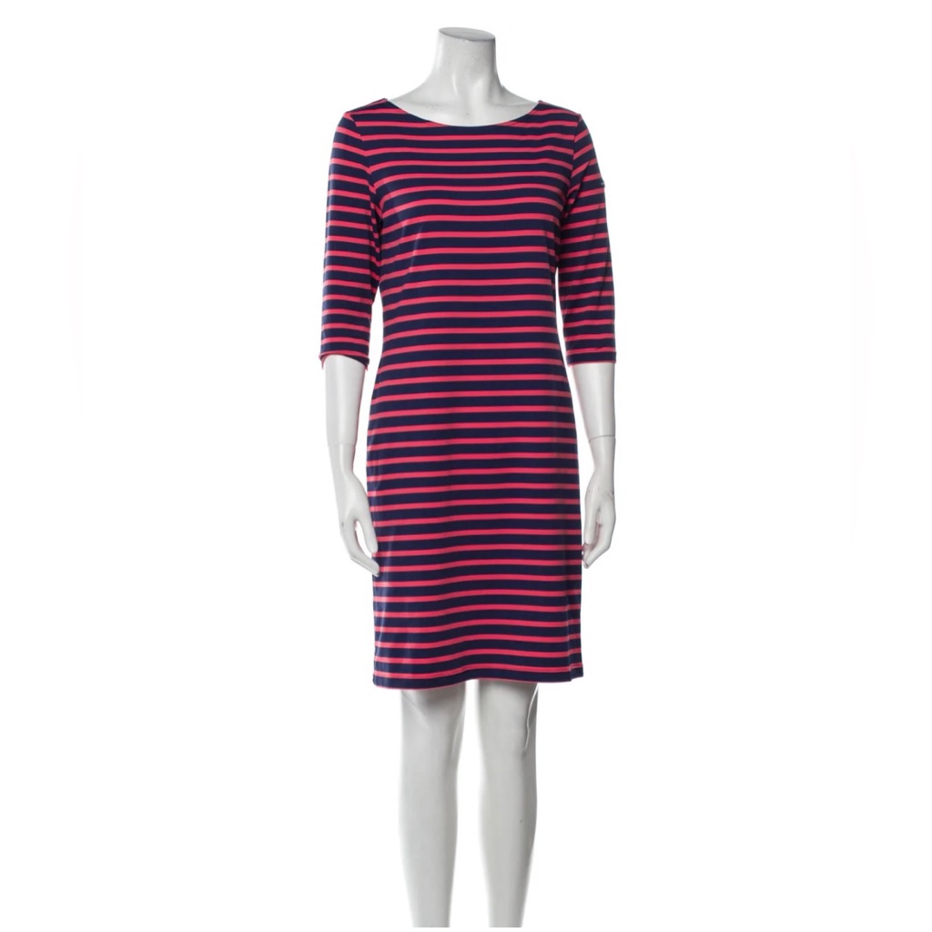 Women’s St James Propriano Iii Dress In Pink/Navy, Sz 8